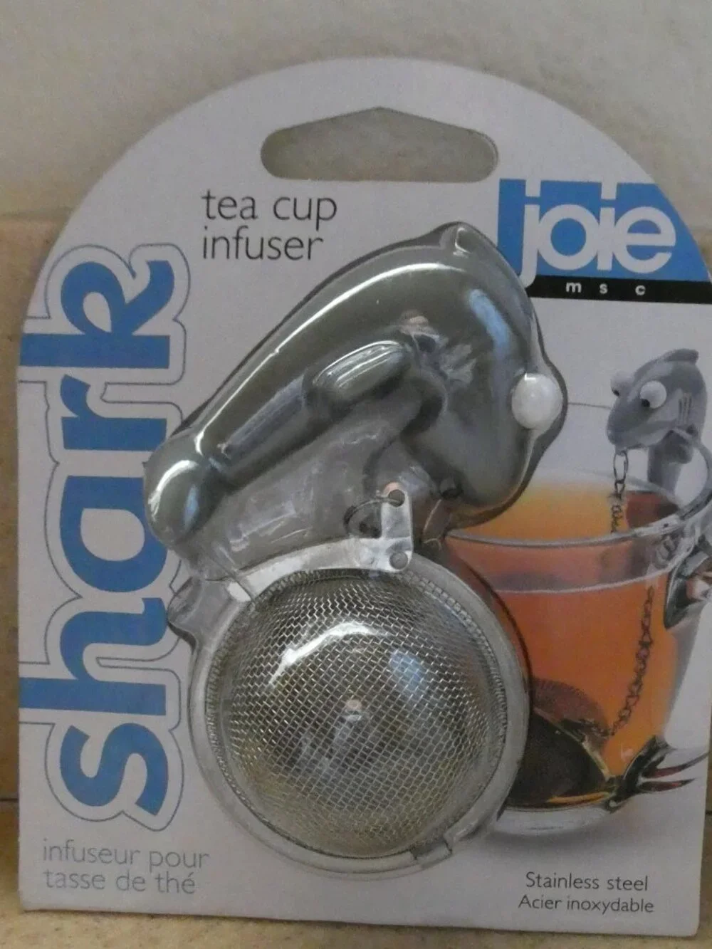 Jolie Shark Loose Leaf Tea Ball Stainless Steel Infuser - NEW